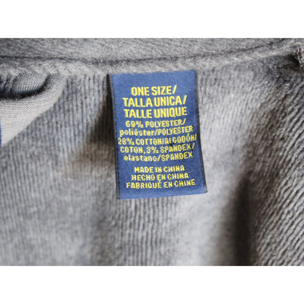 Polo Ralph Lauren Robe Mens One Size Gray Spa Luxury Loungewear Belted Pony - Picture 7 of 7